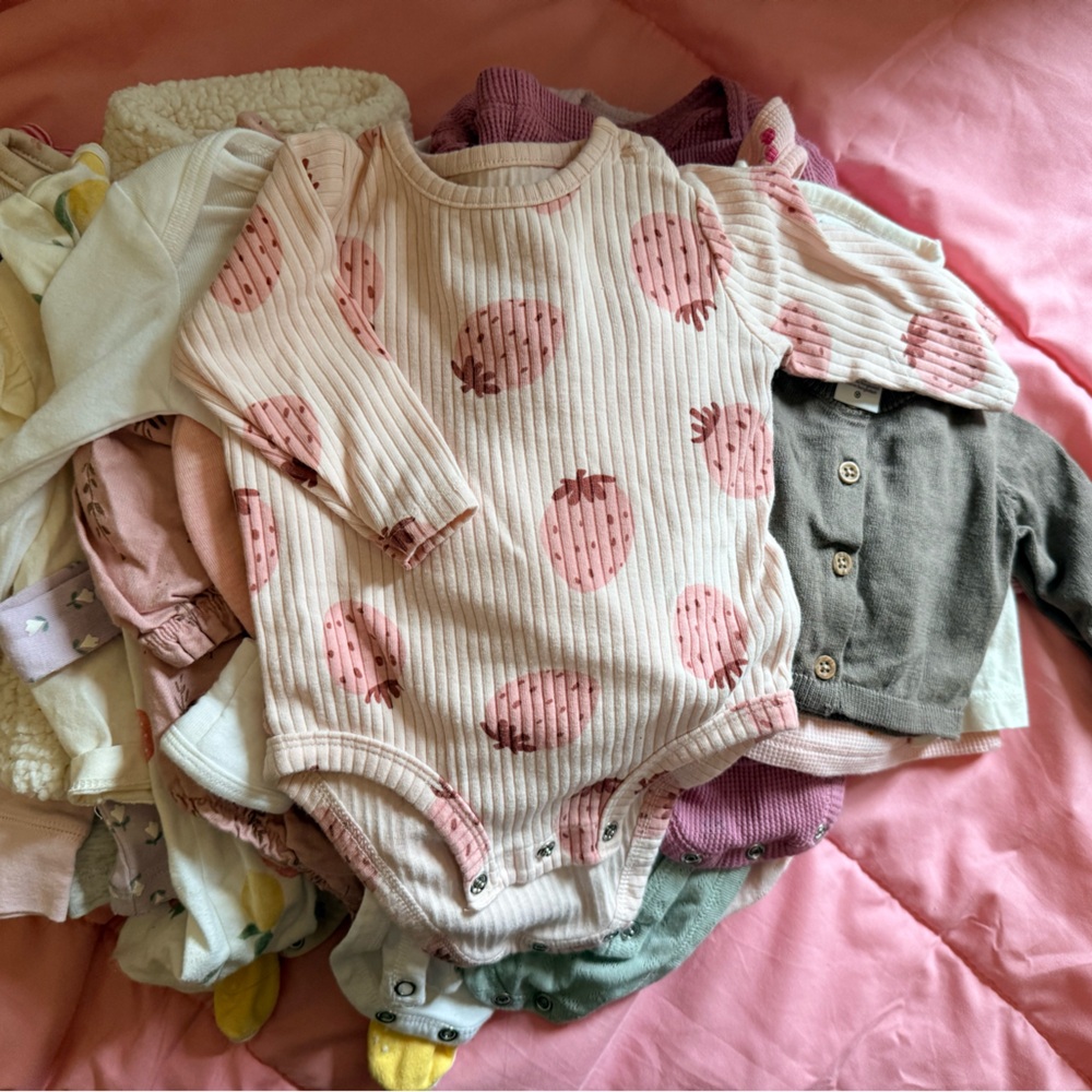 Baby Girl Clothes and Accessories Bundle - 3 months